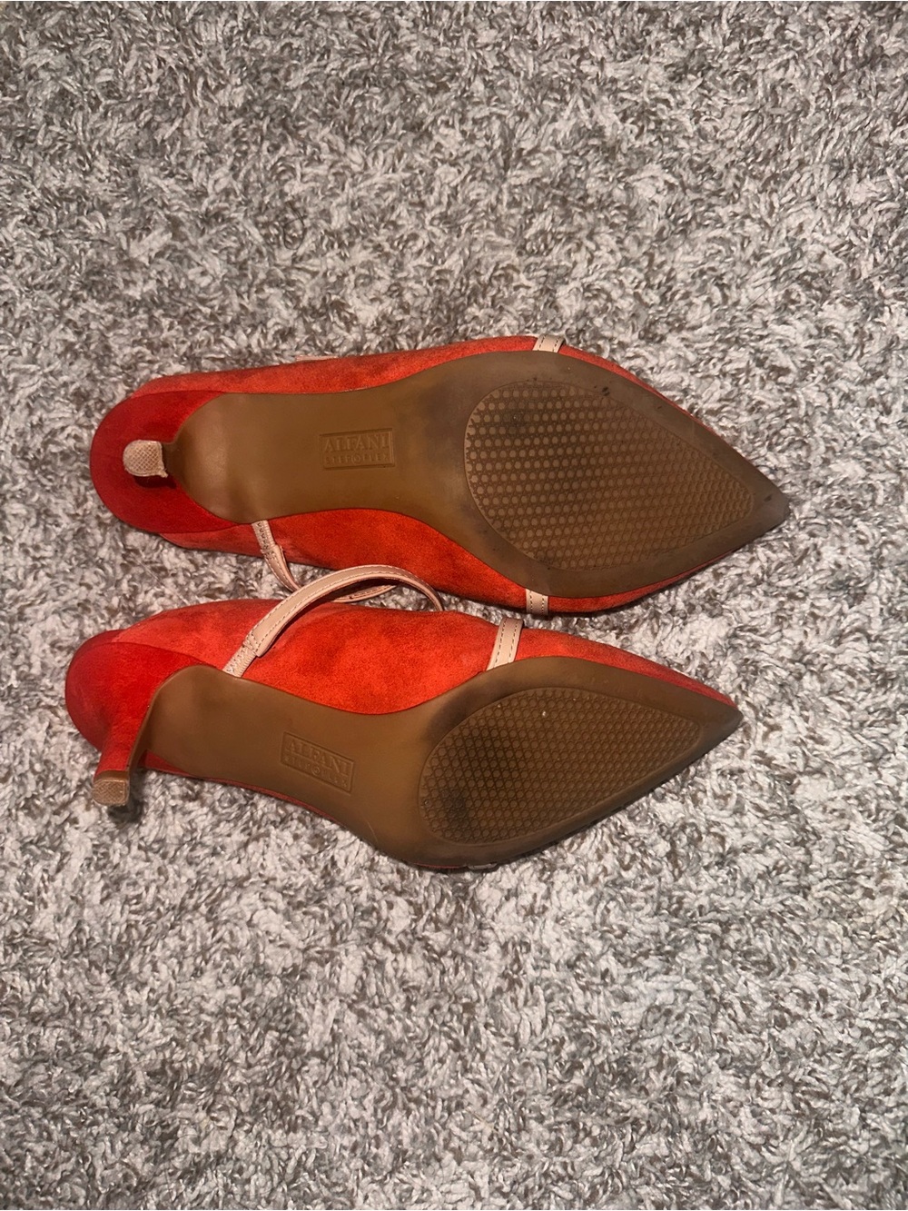 Rust Suede Pointed Heels - Picture 3 of 3